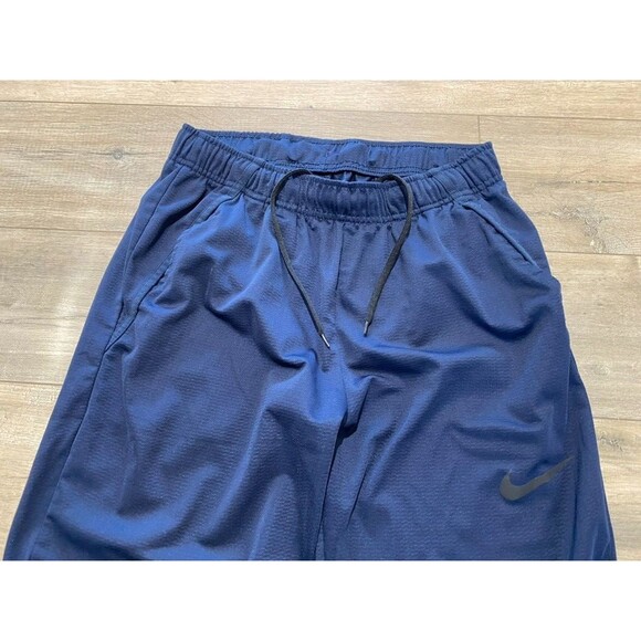 Nike Dri-Fit Epic Mens M Knit Training Pants with Pockets Blue Drawstring Jogger - Picture 2 of 10